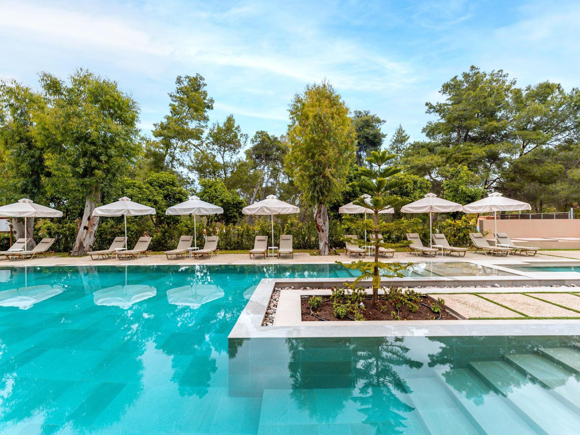 Grecotel Luxme Palms At Riviera Olympia & Aqua Park Loutra Kyllinis Exterior photo
