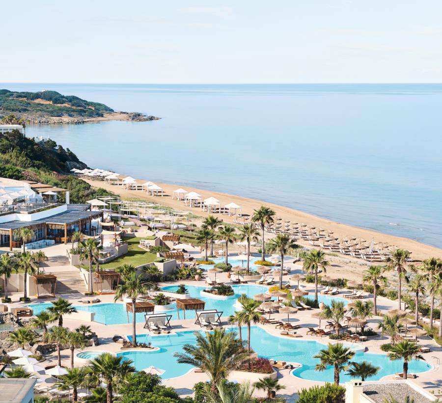 Grecotel Luxme Palms At Riviera Olympia & Aqua Park Loutra Kyllinis Exterior photo